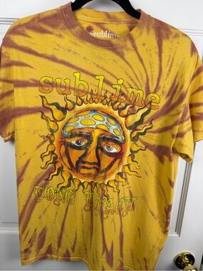 Sublime Tie-Dye Sun band Tee - Yellow & Brown
